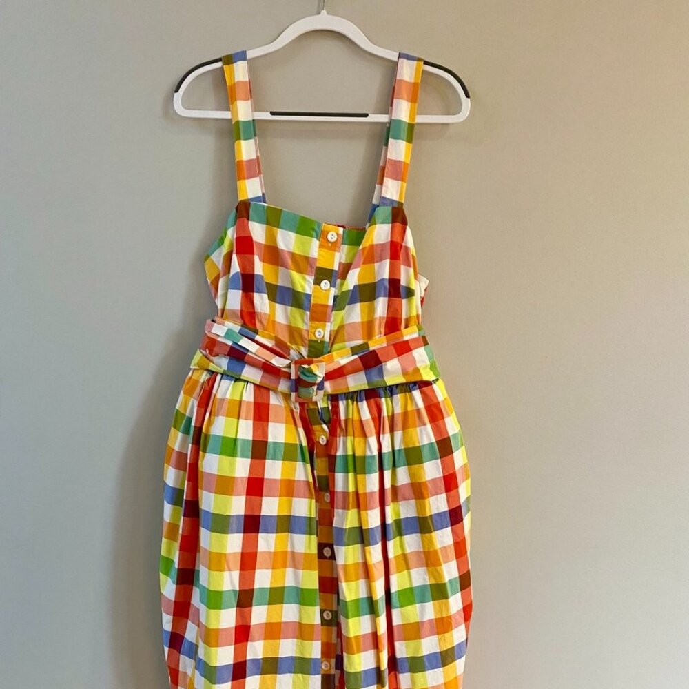 Christopher John Rogers x Target Dress Belted Plaid Dress - 16W/18W
